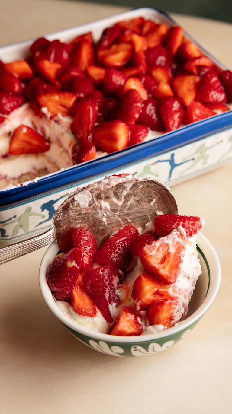 Tiramisu fraises maison