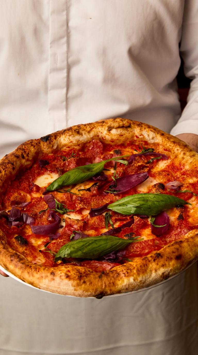 Neapolitan pizza at Gloria London