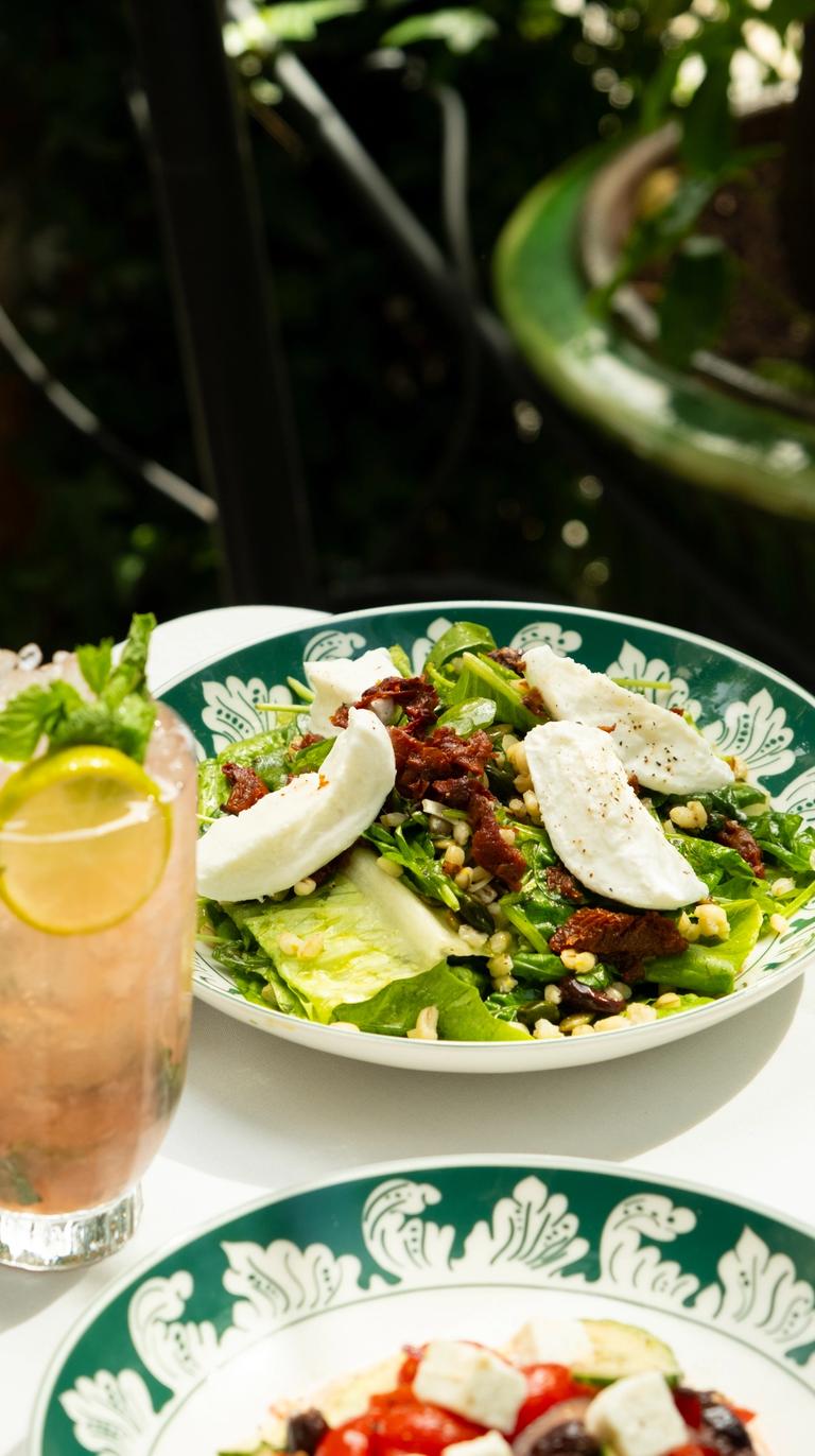 Salad with mozzarella di Bufala